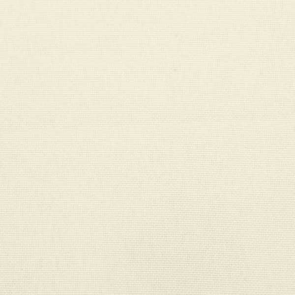 Cojín de banco de jardín tela Oxford blanco crema 200x50x7 cm