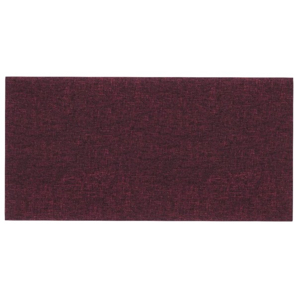 Paneles de pared 12 uds tela morado 30x15 cm 0,54 m²