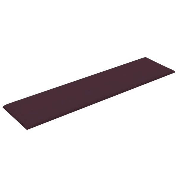 Paneles de pared 12 uds tela morado 60x15 cm 1,08 m²