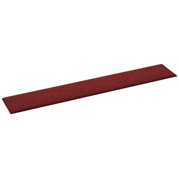 Paneles de pared 12 uds tela rojo tinto 90x15 cm 1,62 m²