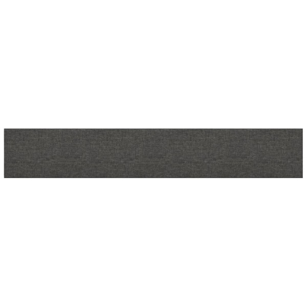 Paneles de pared 12 uds tela gris oscuro 90x15 cm 1,62 m²