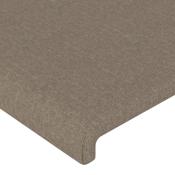 Cabeceros 2 unidades tela gris taupe 80x5x78/88 cm