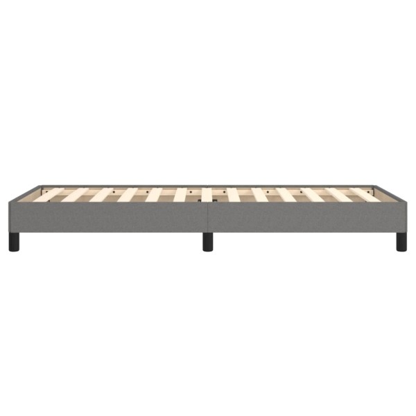 Estructura de cama de tela gris oscuro 100x200 cm