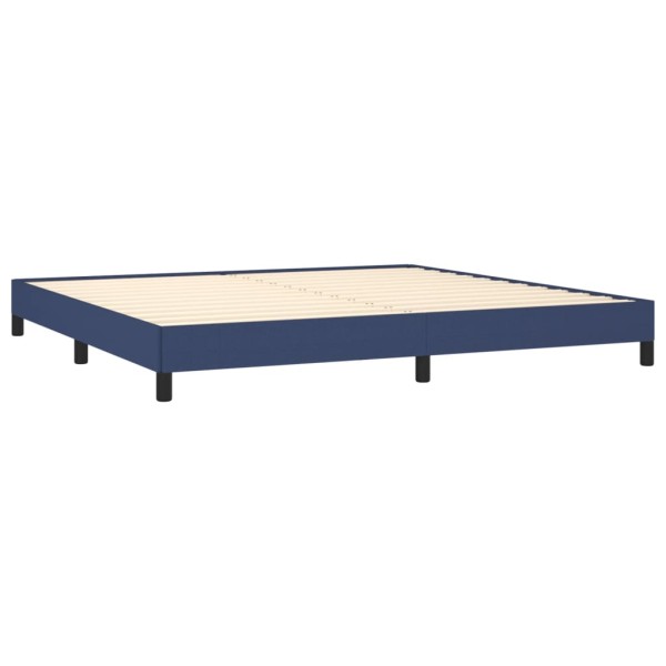 Estructura de cama de tela gris taupe azul 200x200 cm