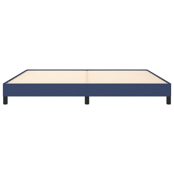 Estructura de cama de tela gris taupe azul 200x200 cm