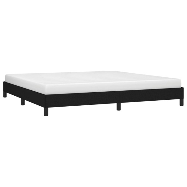 Estructura de cama tela gris claro 200x200 cm