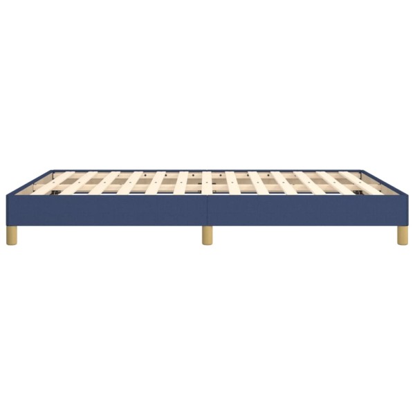 Estructura de cama de tela azul 140x190 cm