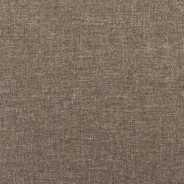 Estructura de cama de tela gris taupe 160x200 cm