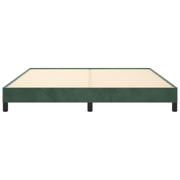 Estructura de cama de terciopelo verde 180x200 cm