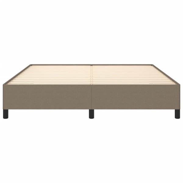 Estructura de cama de tela gris taupe 180x200 cm