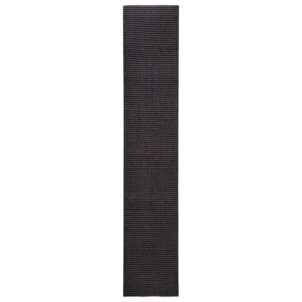 Alfombra de sisal para rascador negro 66x350 cm