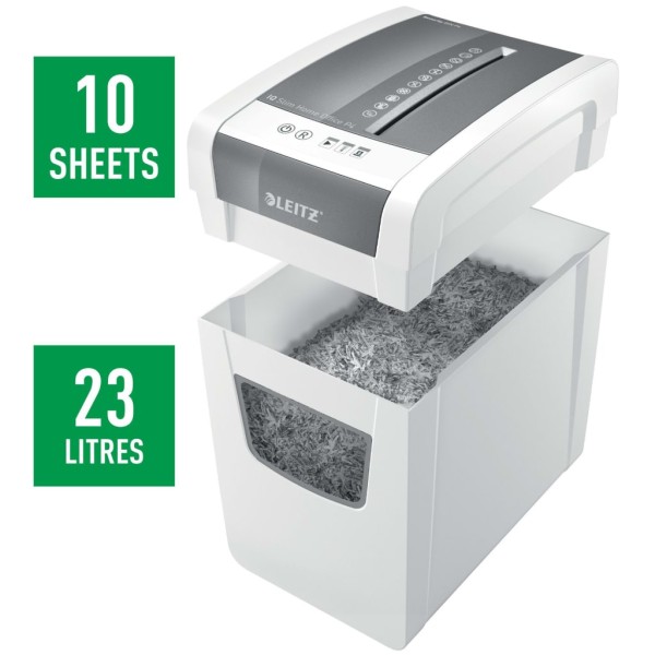 Leitz Trituradora de papel IQ Slim Home Office P4