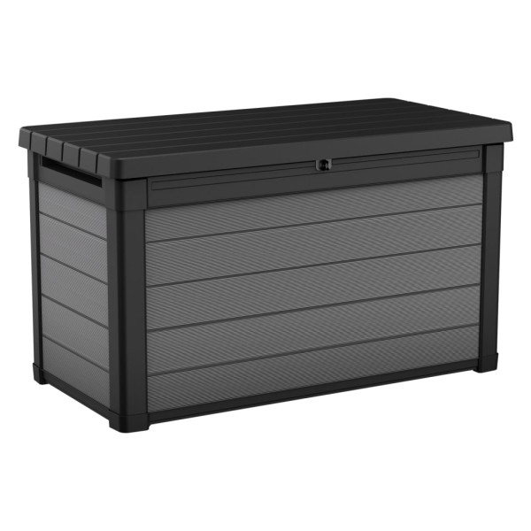 Keter Caja de almacenamiento para jardín Premier gris 380 L