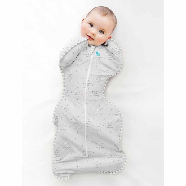 Love to Dream Saco de bebé Swaddle Up Lite Stage 1 texto gris M