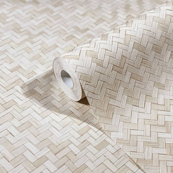 Noordwand Papel pintado Botanica Rattan Wickerwork beige