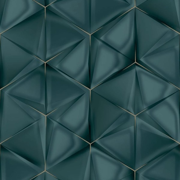 DUTCH WALLCOVERINGS Papel de pared Onyx verde