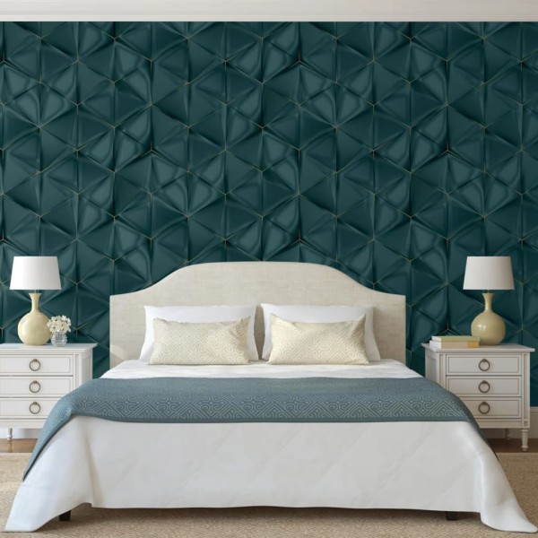 DUTCH WALLCOVERINGS Papel de pared Onyx verde