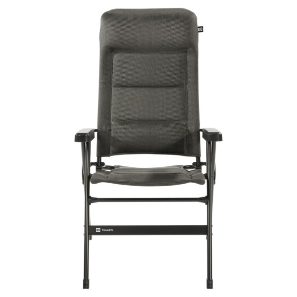 Travellife Silla reclinable Barletta Comfort gris oscuro L