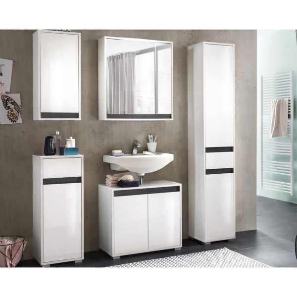 Trendteam Armario de lavabo Sol Color blanco