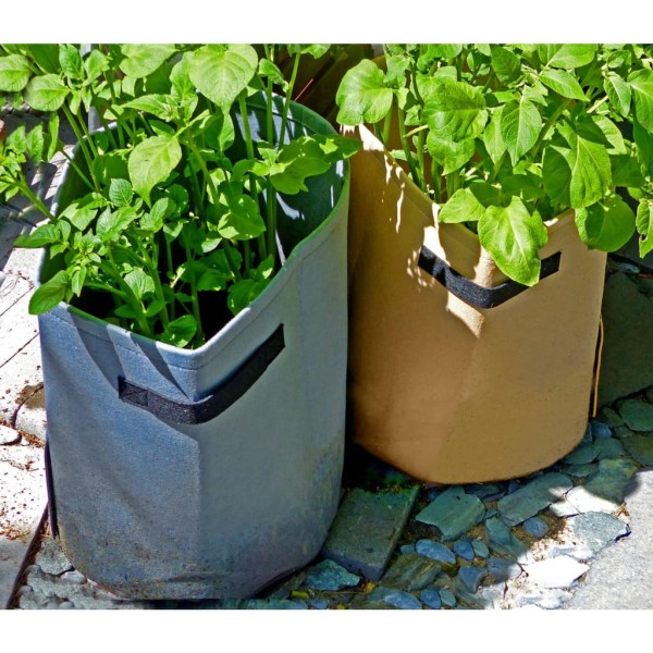 Nature Bolsa para cultivar patatas gris antracita 37 L