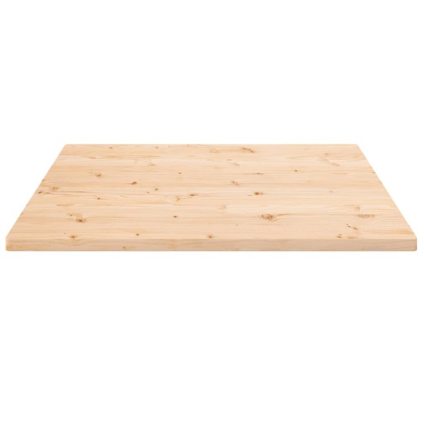 Tablero de mesa cuadrado madera maciza de pino 80x80x2,5 cm