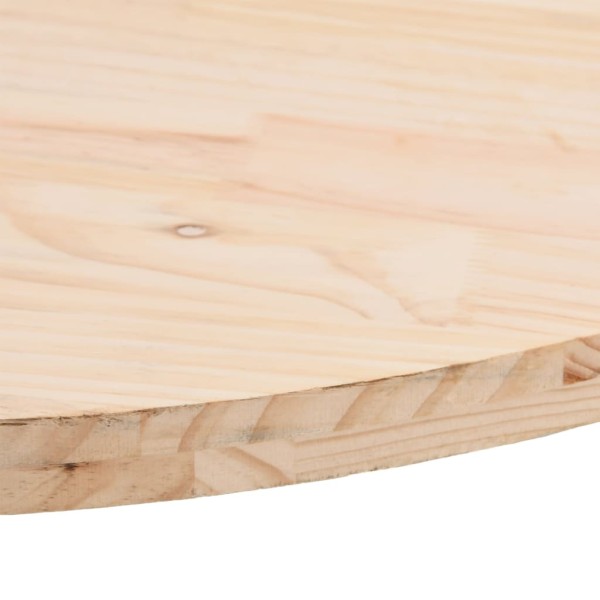 Tablero de mesa ovalado madera maciza de pino 90x45x2,5 cm