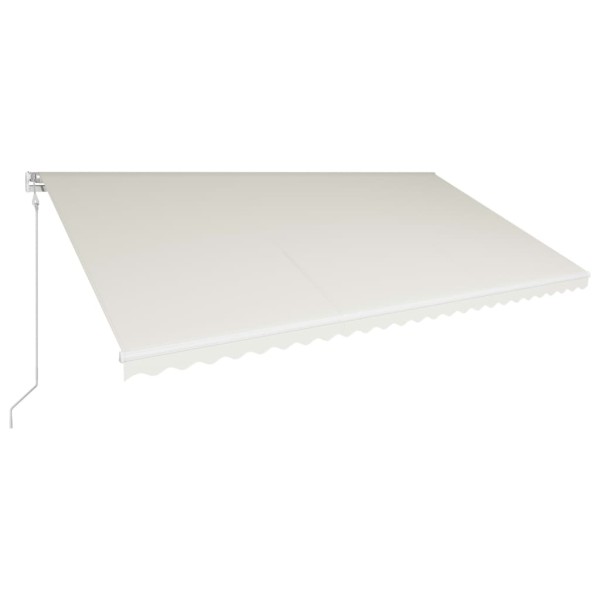 Toldo retráctil automático color crema 600x300 cm