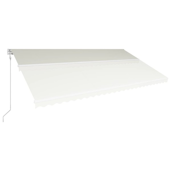 Toldo retráctil automático color crema 600x300 cm