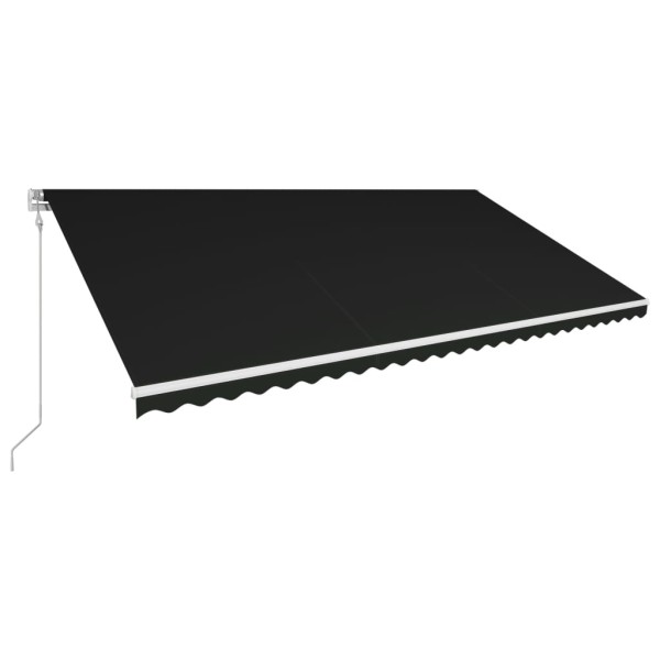 Toldo retráctil automático gris antracita 600x300 cm