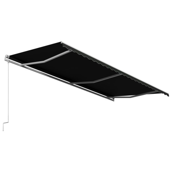 Toldo retráctil automático gris antracita 600x300 cm