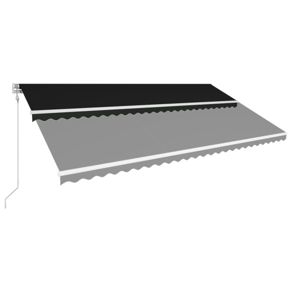 Toldo retráctil automático gris antracita 600x300 cm