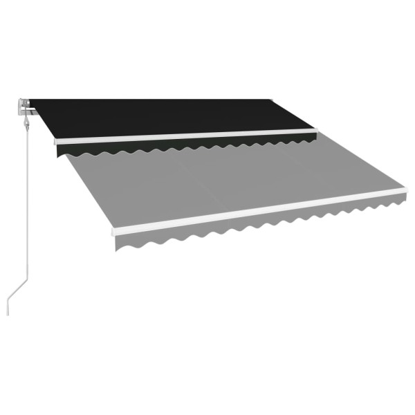 Toldo retráctil automático gris antracita 450x300 cm