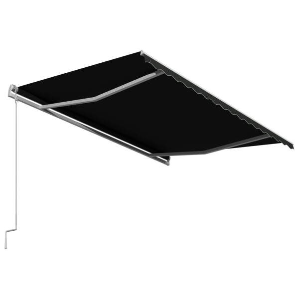 Toldo retráctil automático gris antracita 450x300 cm