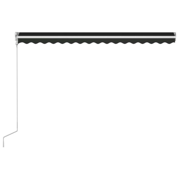 Toldo retráctil automático gris antracita 450x300 cm