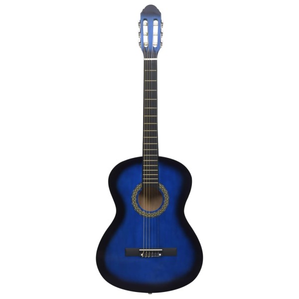 Guitarra clásica para principiantes con funda azul 4/4 39"