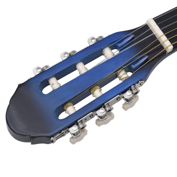 Guitarra clásica para principiantes con funda azul 4/4 39"