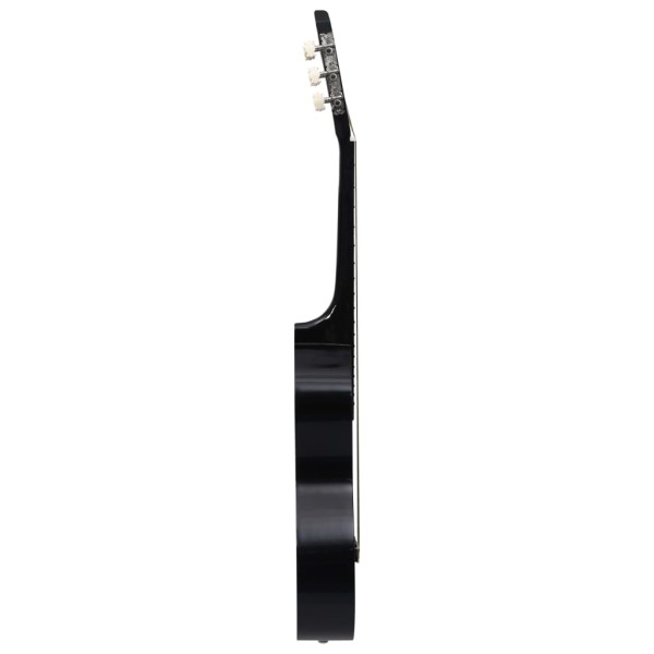 Guitarra clásica para principiantes con funda negro 4/4 39"