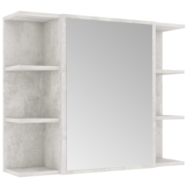 Conjunto de muebles de baño 3 piezas aglomerado gris hormigón