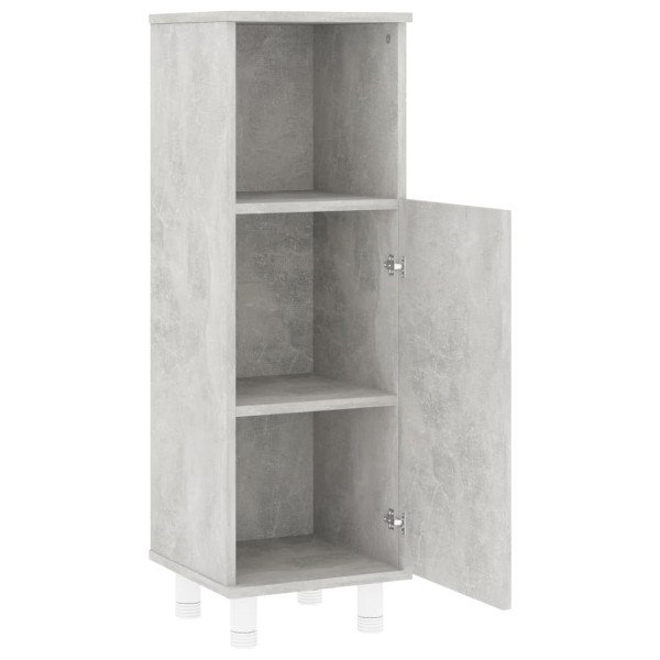 Conjunto de muebles de baño 3 piezas aglomerado gris hormigón