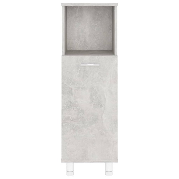 Conjunto de muebles de baño 3 piezas aglomerado gris hormigón