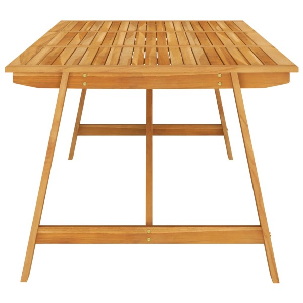 Juego de comedor para jardín 7 piezas madera maciza de acacia