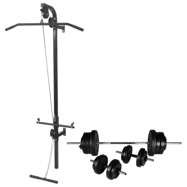 Máquina de musculación de pared con pesas y mancuernas 60,5 kg