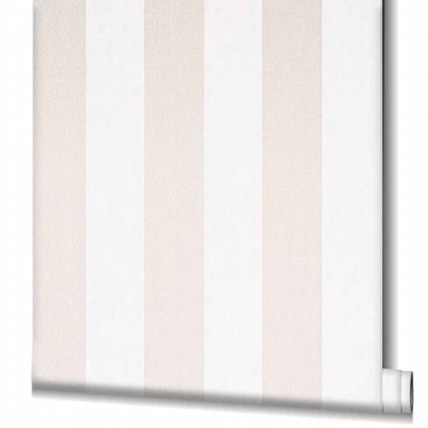 Noordwand Papel de pared Topchic Stripes beige y blanco