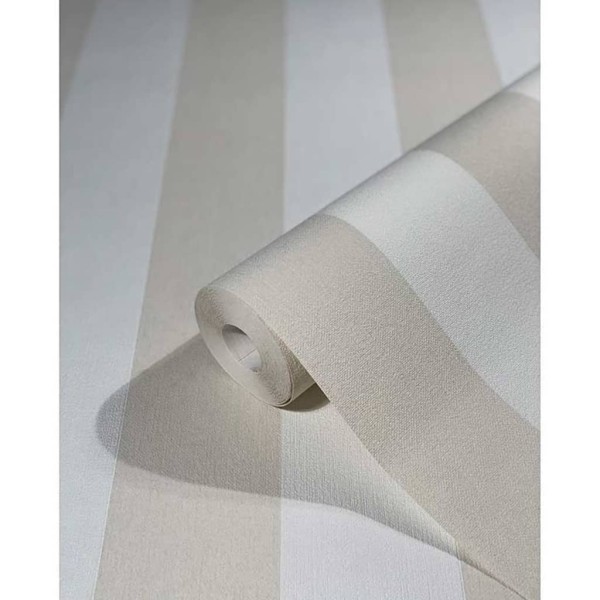 Noordwand Papel de pared Topchic Stripes beige y blanco