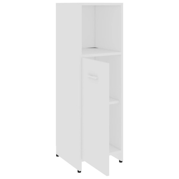 Conjunto de muebles de baño 3 pzas madera contrachapada blanco