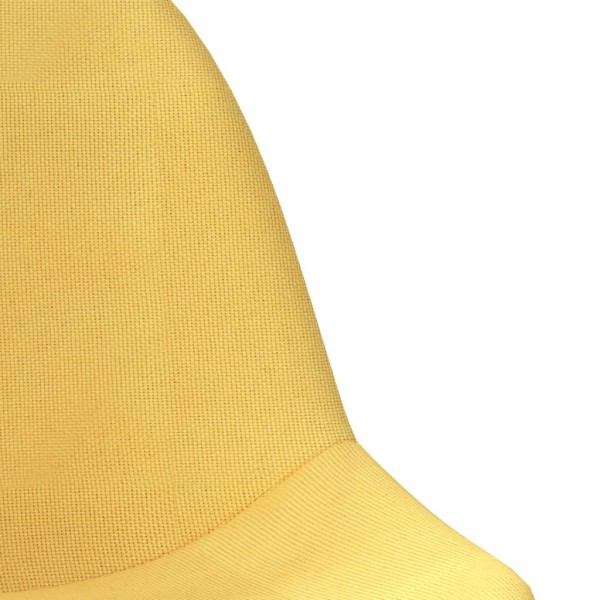 Sillas de comedor giratorias 2 uds tela amarillo mostaza