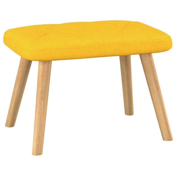 Silla de relajación taburete tela amarillo