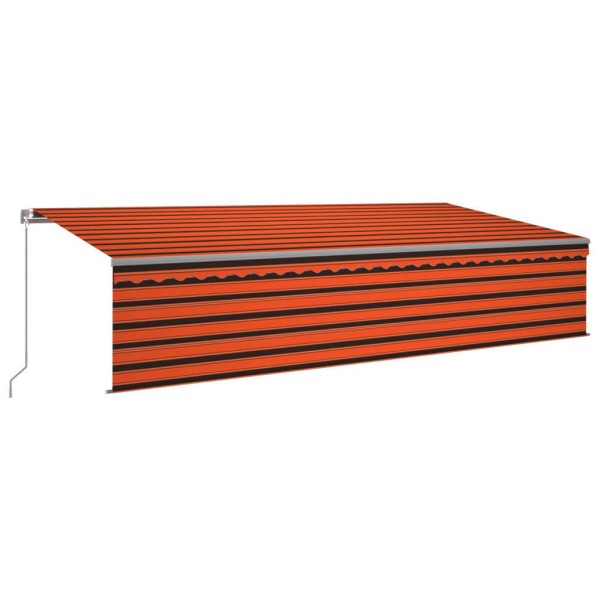 Toldo automático con persiana LED sensor de viento 6x3 m