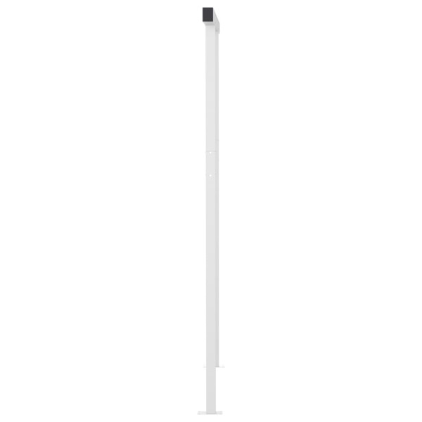 Toldo automático LED sensor de viento azul y blanco 3,5x2,5 m