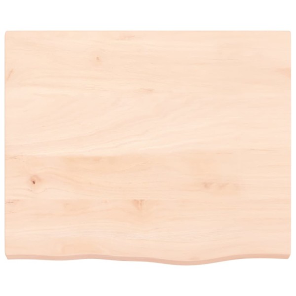 Tablero de mesa madera maciza roble sin tratar 60x50x(2-4) cm